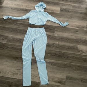 Crop jacket and legging set